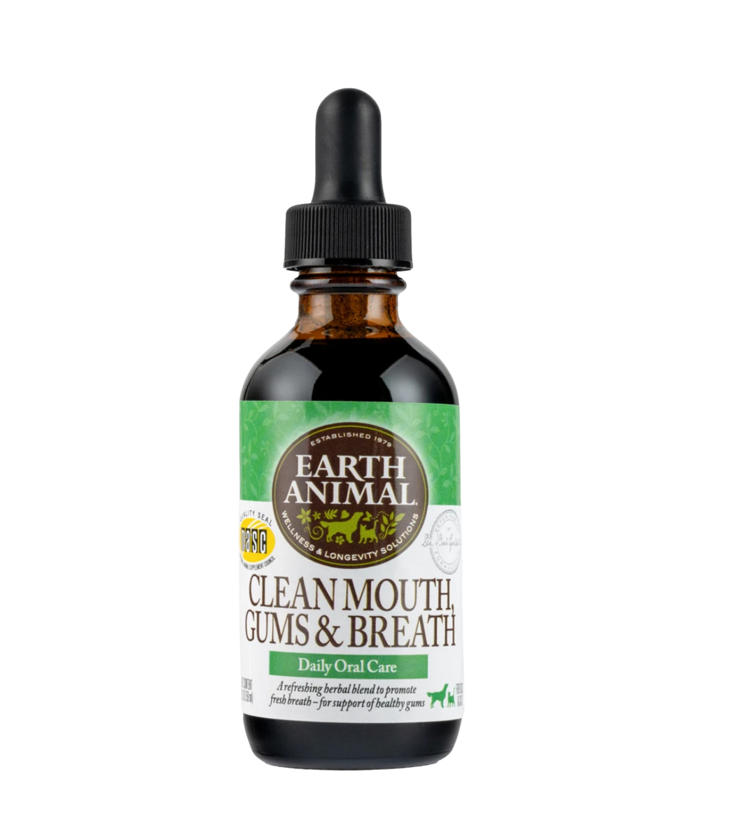 Earth Animal Organic Herbal Remedy - Clean Mouth, Gums & Breath 2 fl oz