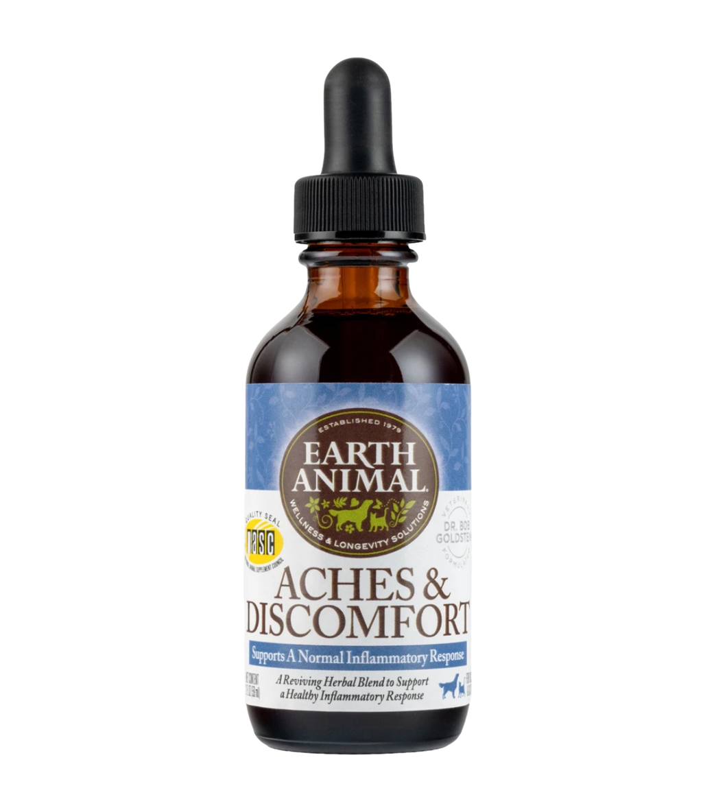 Earth Animal Organic Herbal Remedy - Aches & Discomfort 2 fl oz