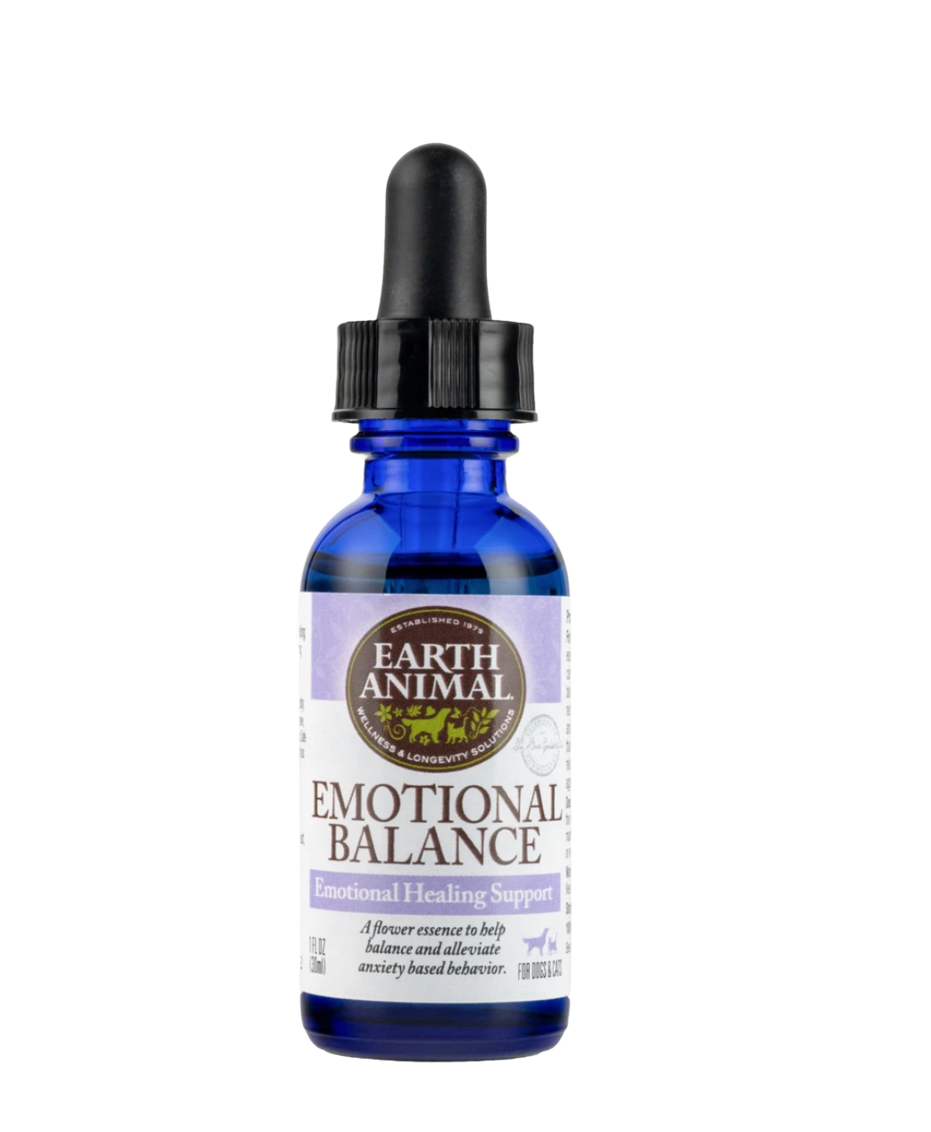 Earth Animal Organic Herbal Remedy - Emotional Balance Flower Essence 1 fl oz