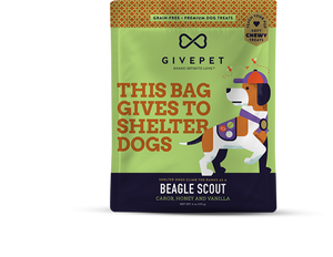 GivePet Grain Free Soft Dog Treats - Beagle Scout 6oz Bag