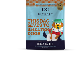 GivePet Grain Free Soft Dog Treats - Doggy Paddle 6oz Bag