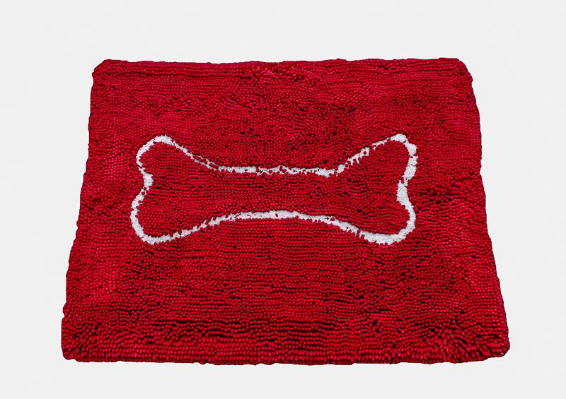 Soggy Doggy Doormat Cranberry/Oatmeal Bone - Large 26