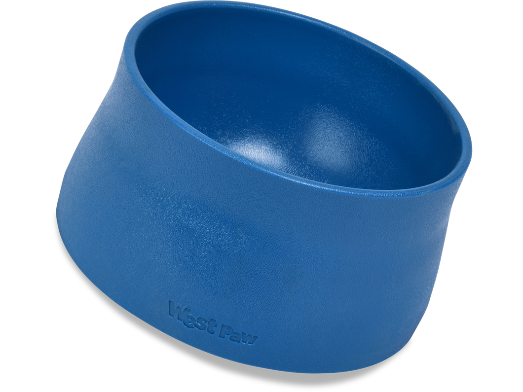 West Paw Seaflex No-Slip Dog Bowl - Marine Blue