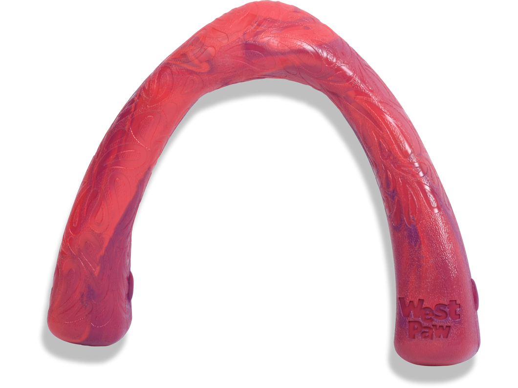 West Paw Seaflex Dog Toy - Snorkl - Hibiscus Pink