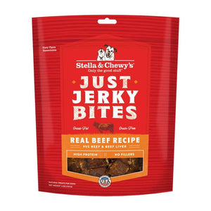 Stella & Chewy's Jerky Dog Treats Just Jerky Bites Real Beef Recipe 6oz Bag