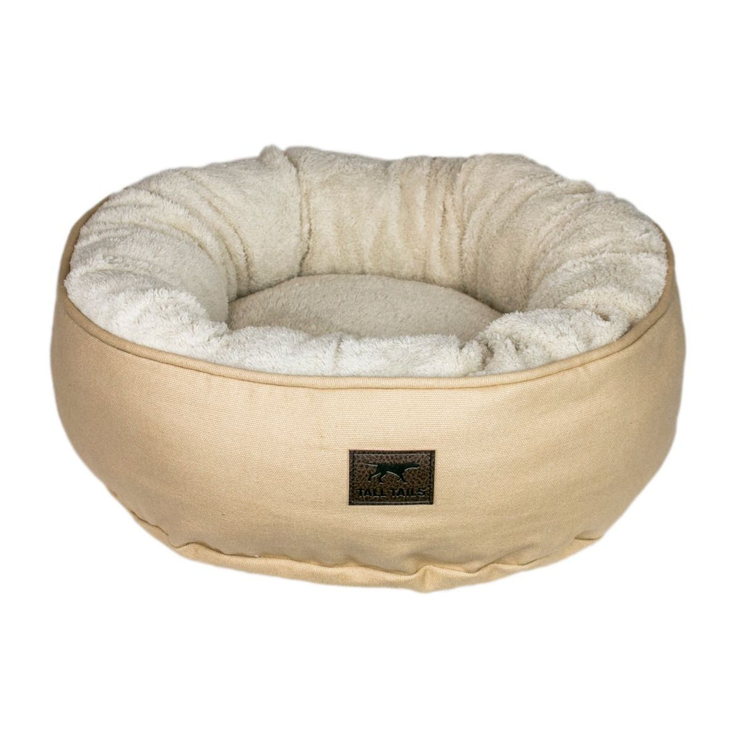 Tall Tails Dream Chaser Khaki Donut Bed 18