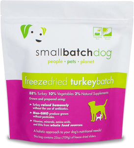 SmallBatch Freeze-Dried Dog Food - Turkey Sliders 25oz Bag
