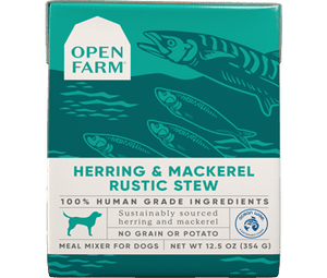 Open Farm Wet Dog Food Rustic Blend Herring & Mackerel 12.5oz Tetra Single