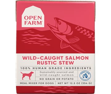 Open Farm Wet Dog Food Rustic Blend Wild-Caught Salmon 12.5oz Tetra Single