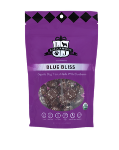Lord Jameson Organic Dog Treats Blue Bliss - Wild Blueberries + Coconut 6oz Bag