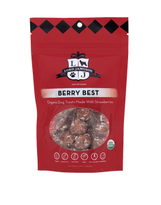 Lord Jameson Organic Dog Treats Berry Best - Strawberries, Beets + Coconut 6oz Bag