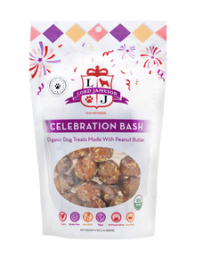 Lord Jameson Organic Dog Treats Celebration Bash - Peanut Butter + Coconut 6oz Bag