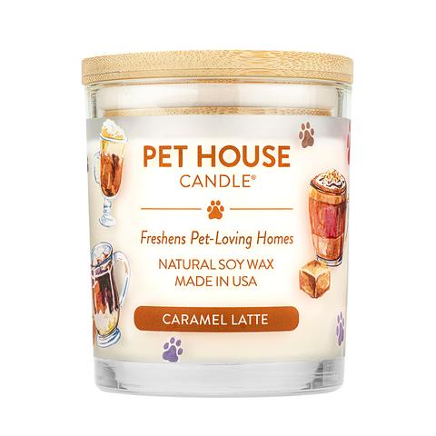 One Fur All Pet House 9oz Candle - Caramel Latte