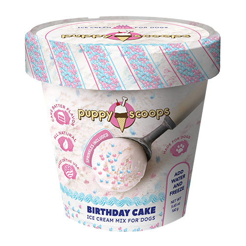 Puppy Scoops Ice Cream Mix - Birthday Cake with Sprinkles 4.65oz