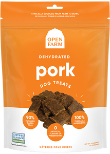 Open Farm Dehydrated Dog Treats Pork 4.5oz Bag