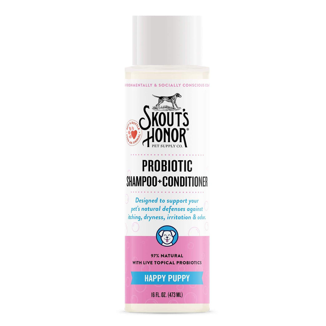 Skout's Honor Probiotic Shampoo & Conditioner - Happy Puppy 16oz