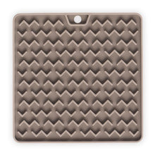 Load image into Gallery viewer, Messy Cats Silicone Reversible Interactive Feeding and Licking Mat, 5.5&quot; x 5.5&quot; - Grey