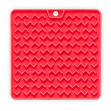 Load image into Gallery viewer, Messy Cats Silicone Reversible Interactive Feeding and Licking Mat, 5.5&quot; x 5.5&quot; - Watermelon