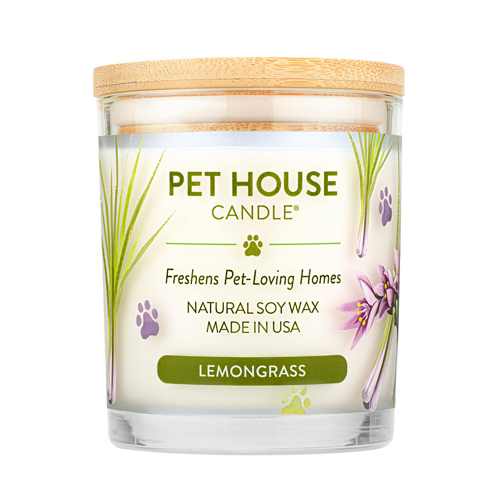 One Fur All Pet House 9oz Candle - Lemongrass