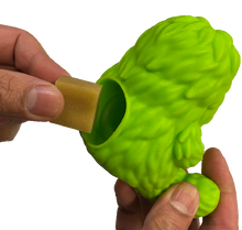 Load image into Gallery viewer, Yeti Dog Chew Puff &amp; Play Hangry Interactive Treat Toy - Green