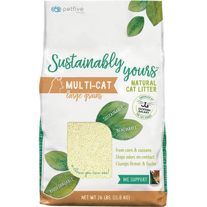 Sustainably Yours Cat Litter Multi-Cat Large Grains