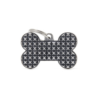 My Family USA Pet Tag - Bronx Bone - Big Bone Bronx Studs - Large