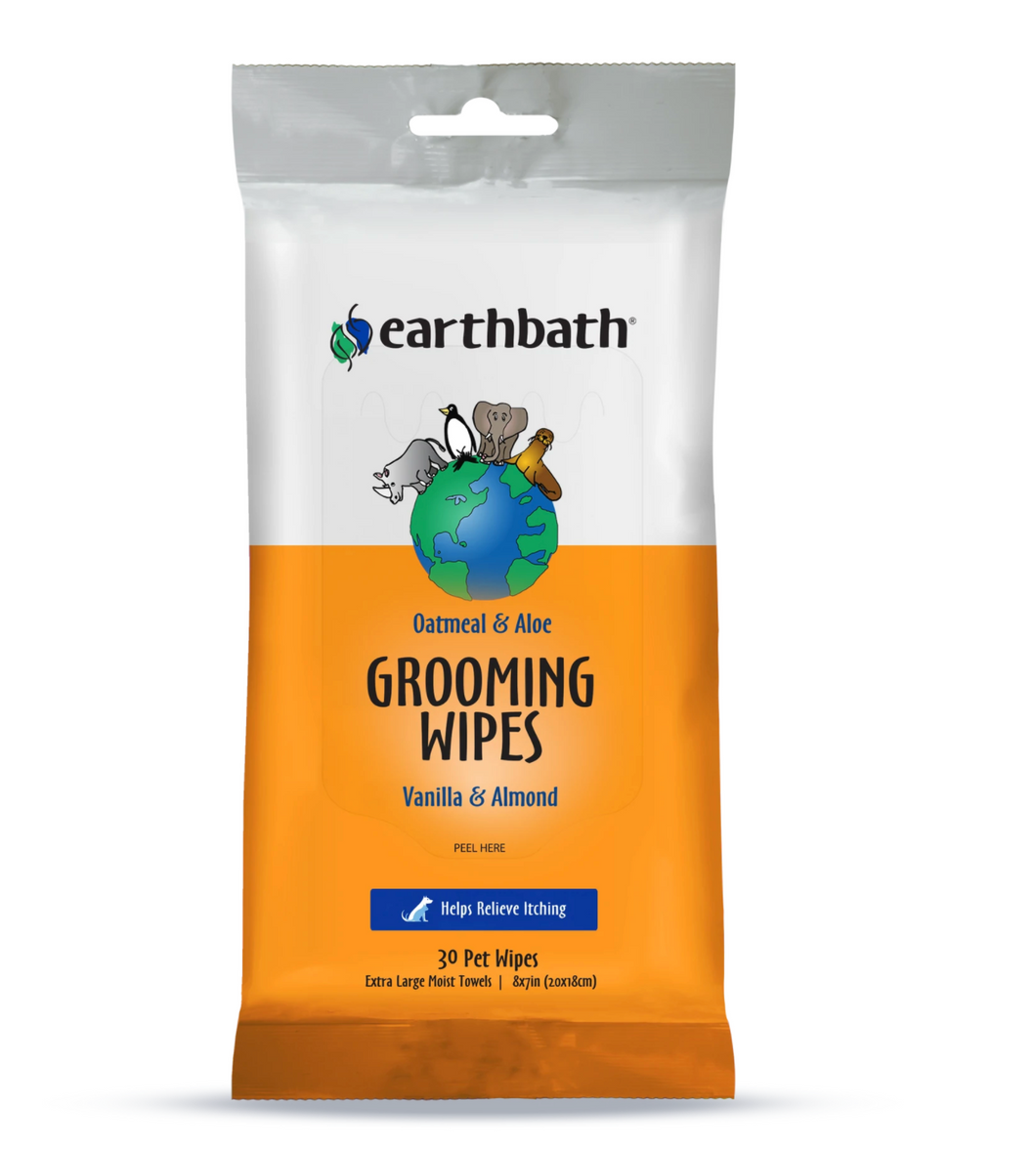 Earthbath Grooming Wipes - Oatmeal & Aloe - 30ct