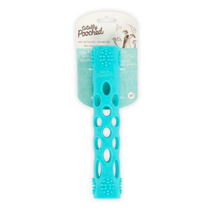 Messy Mutts Totally Pooched Huff'n Puff Stick Foam Rubber 10" - Teal