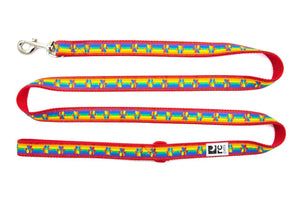 RC Pets Patterned Dog Leash 1/2"x6' - Rainbow Paws