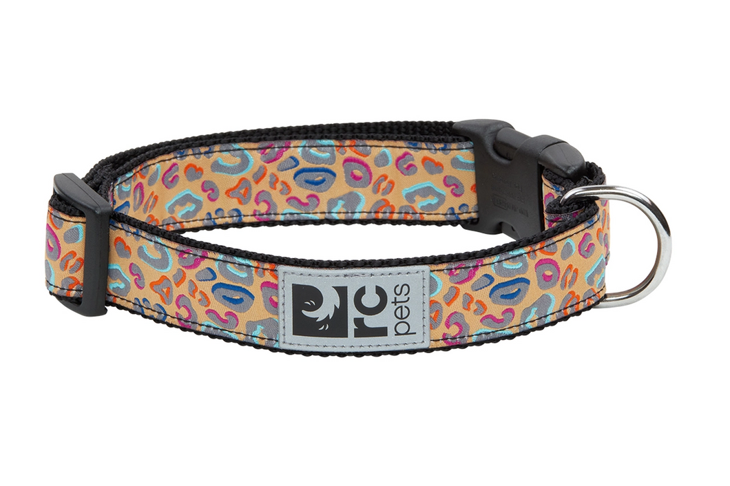 RC Pets Patterned Dog Clip Collar - Leopard