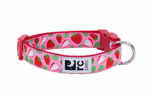 RC Pets Patterned Dog Clip Collar - Strawberries