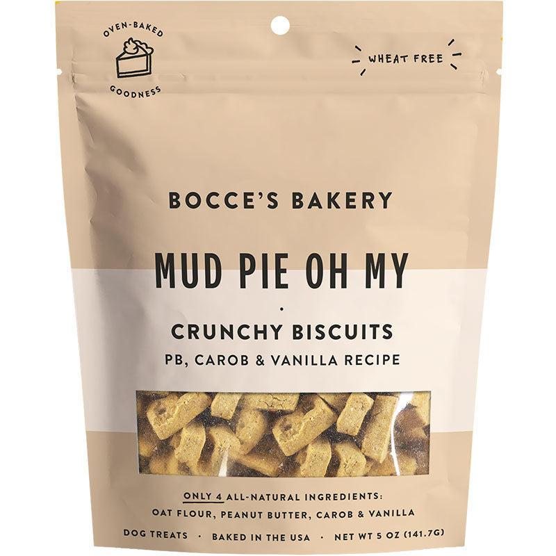 Bocce’s Everyday Crunchy Dog Biscuits - Mud Pie Oh My 5oz bag