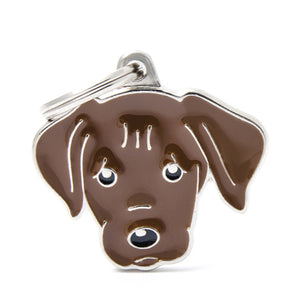 My Family USA Pet Tag - Dog Breeds - Labrador - Chocolate