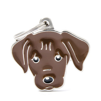 My Family USA Pet Tag - Dog Breeds - Labrador - Chocolate
