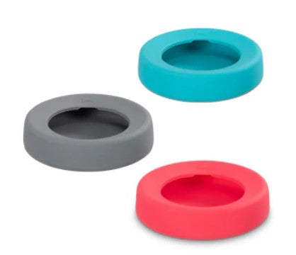 Messy Mutts Silicone Non-Spill 5.25 Cup Travel Bowl Gray