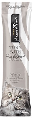 Fussie Cat Purée - Tuna with Mussels 4pk 2oz Bag