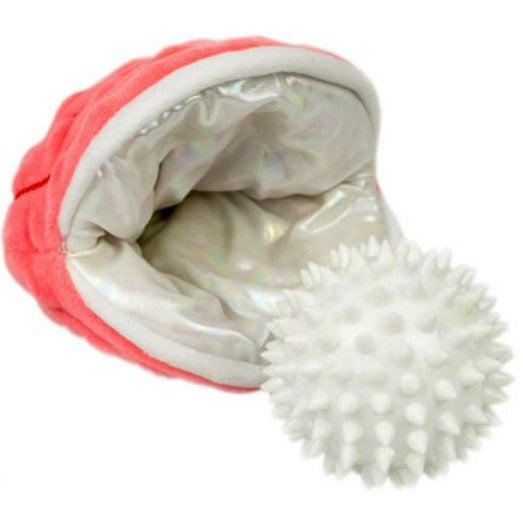 Tall Tails 2-in-1 Dog Toy - Oyster w/ Pearl