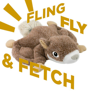 Tall Tails Plush Squeaker Dog Toy - Flying Squirrel 12"