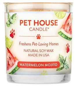 One Fur All Pet House 9oz Candle - Watermelon Mojito