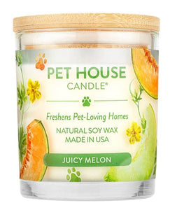One Fur All Pet House 9oz Candle - Juicy Melon