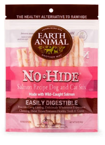Earth Animal No-Hide Chews Packages - Salmon Stix 10pk