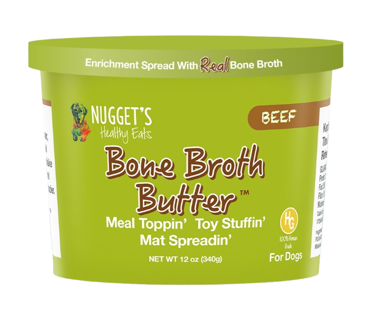 Nugget's Frozen Bone Broth Butter Beef 12oz Tub