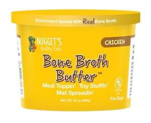 Nugget's Frozen Bone Broth Butter Chicken 12oz Tub