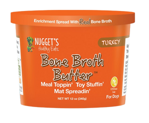 Nugget's Frozen Bone Broth Butter Turkey 12oz Tub