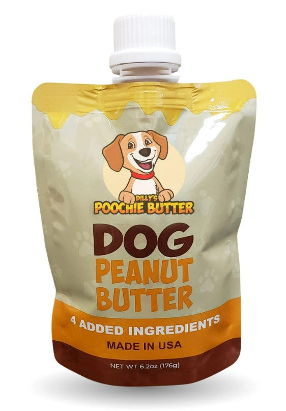 Poochie Butter Dog Peanut Butter Squeeze Pack 8oz