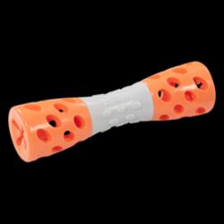 Messy Mutts Totally Pooched Toss'n Stuff Hourglass Dog Toy - Orange