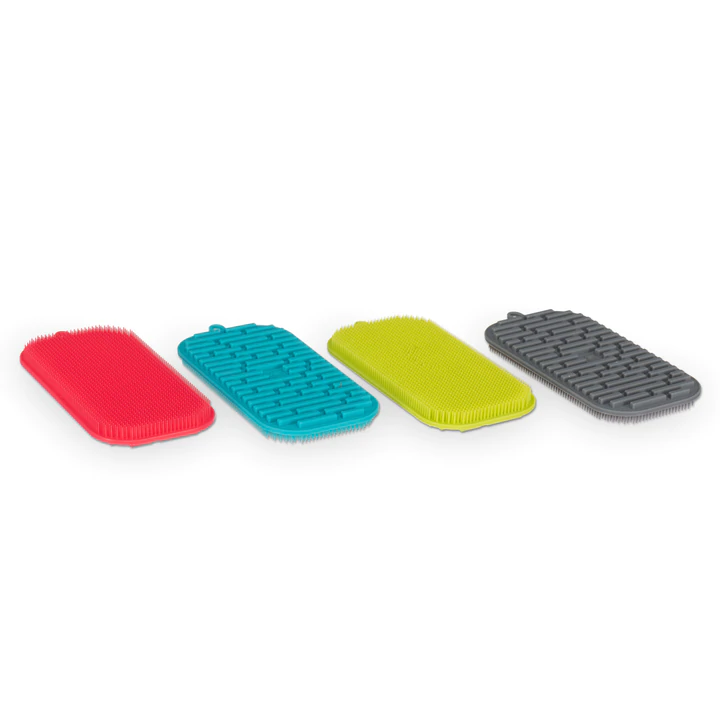 Messy Mutts Silicone Dual Sided Bowl Scrubber Green 5
