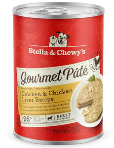 Stella & Chewy's Wet Dog Food Gourmet Chicken & Chicken Liver Pate 12.5oz Can Single