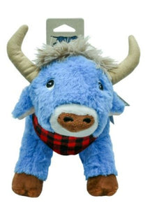 Tall Tails Dog Toy Plush Crunch Blue Ox Toy 10"