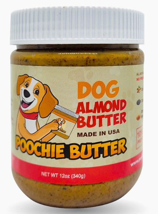 Poochie Butter Dog Almond Butter 12oz Jar